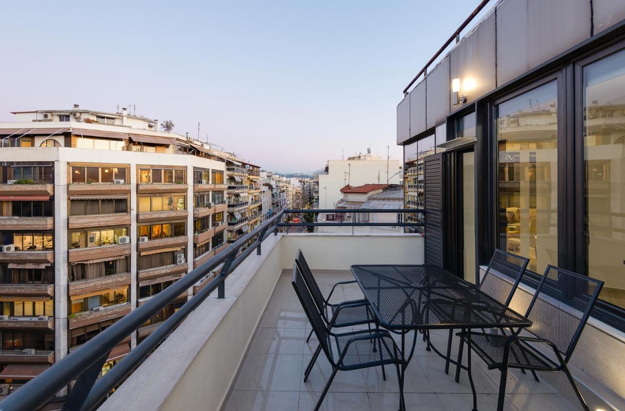Ferienwohnung Ace Location | Luxury Building Thessaloniki Exterior foto