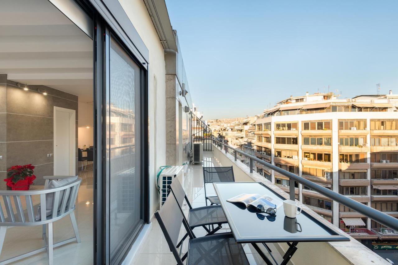 Ferienwohnung Ace Location | Luxury Building Thessaloniki Exterior foto